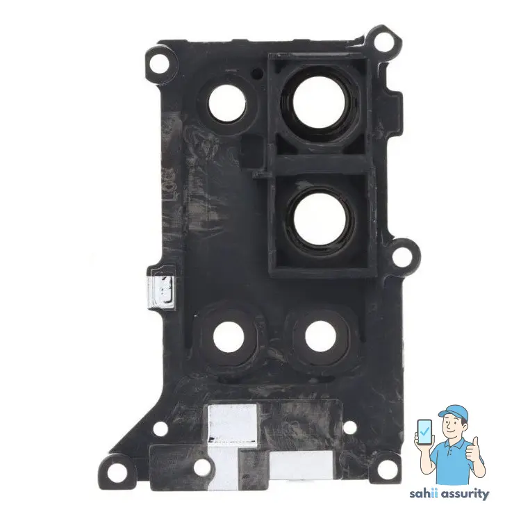 Camera Lens Glass with Frame for Oppo A52 White thumbnail